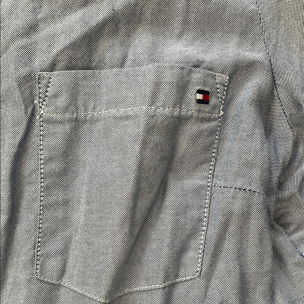 Blue Button-Up Shirt - Picture 2 of 3